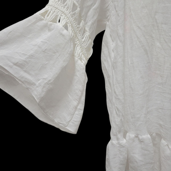 Shammar Women's Crochet Cover Up Beach Beachwear V-neck Sun Protection Large - Picture 6 of 9